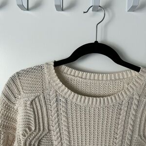Cable knit sweater